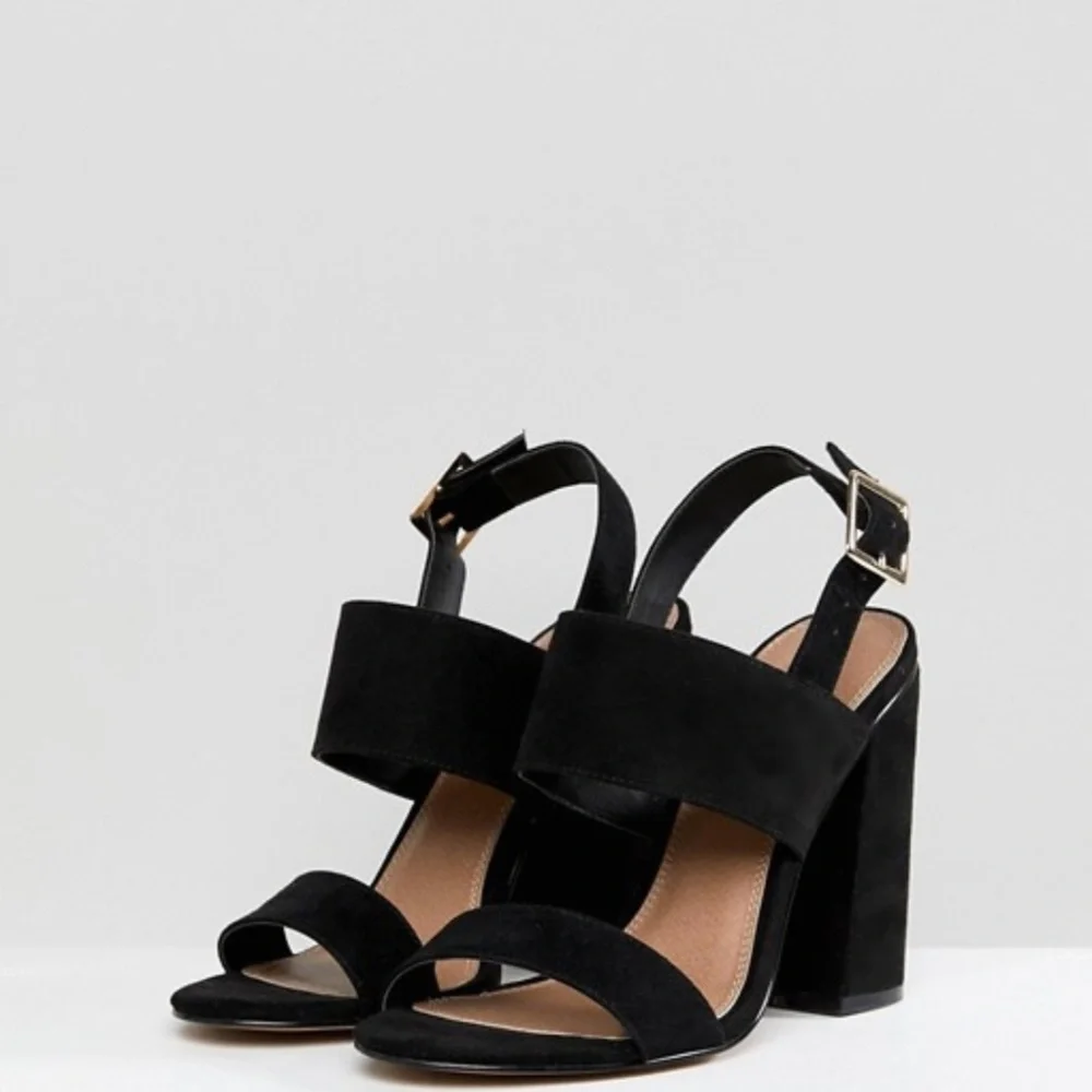 ASOS HUSTLE block heeled sandals